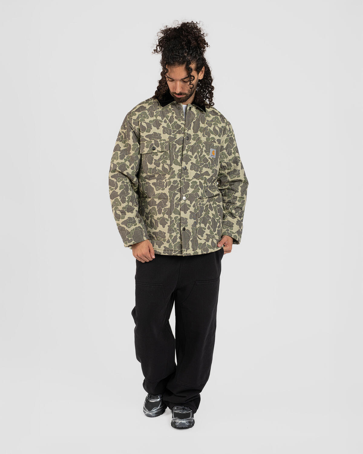Carhartt Wip Chorecoat Camo ネイビー チョアコート carhartt-wip-tapestry-chore-